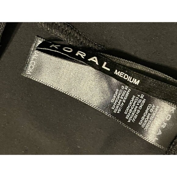 Koral Lustrous High Rise Legging Black Size Medium Shiny - Picture 6 of 9